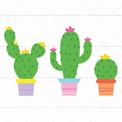 Cactus SVG files for Cricut and Silhouette Vinyl Projects