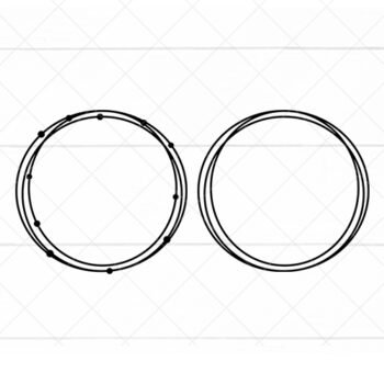 Free Circle Frames SVG file for Cricut and Silhouette projects
