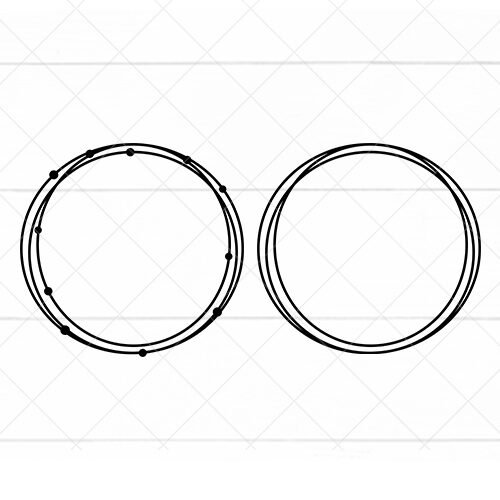 Free Circle Frames SVG file for Cricut and Silhouette projects