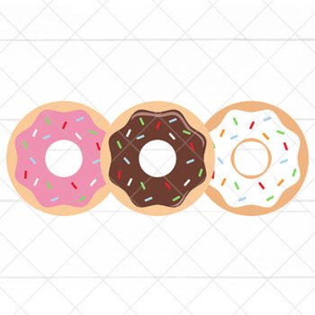 Donut SVG files for Cricut and Silhouette Vinyl Projects