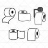 Toilet Paper SVG file for Cricut and Silhouette Vinyl Projects