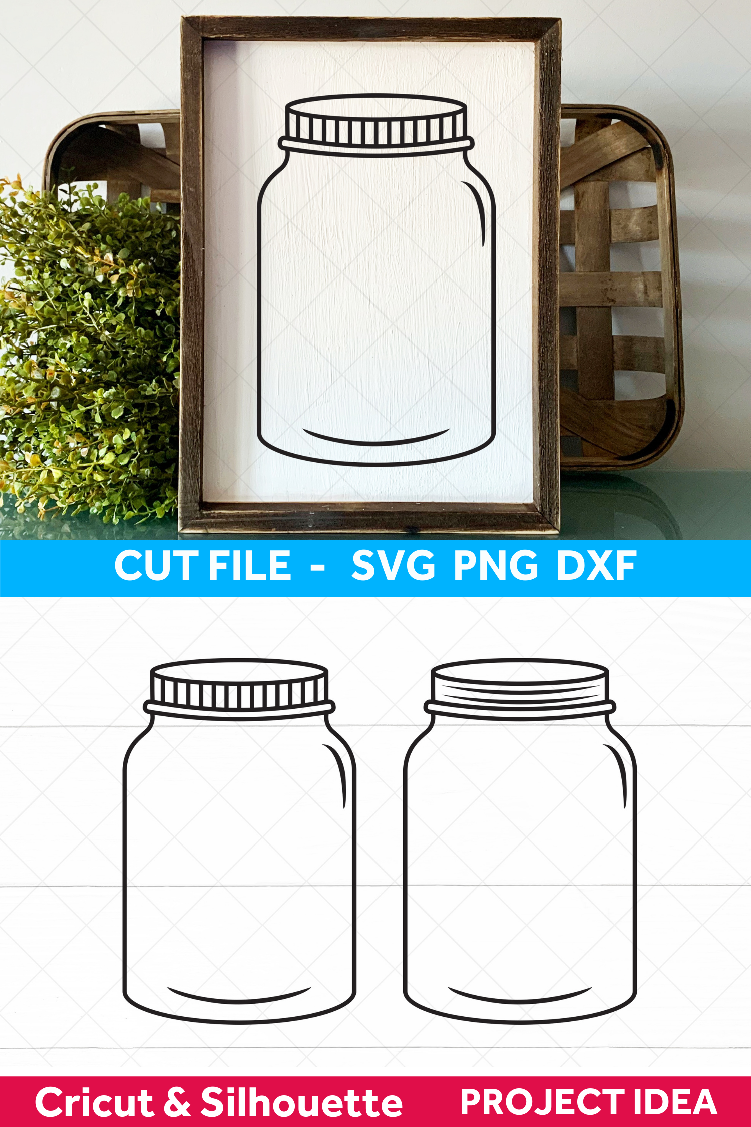 Mason Jar SVG files