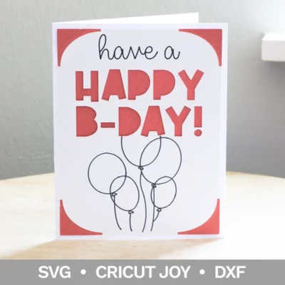 Happy Birthday Card SVG