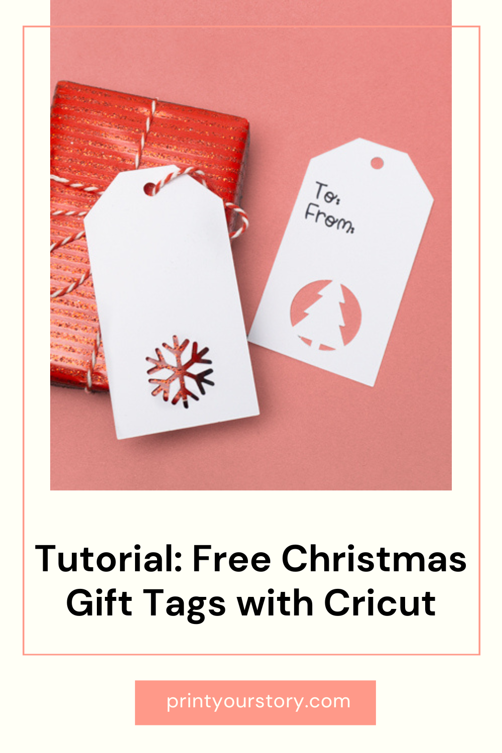 Christmas Gift Tags with Cricut + Free Gift Tag SVG files