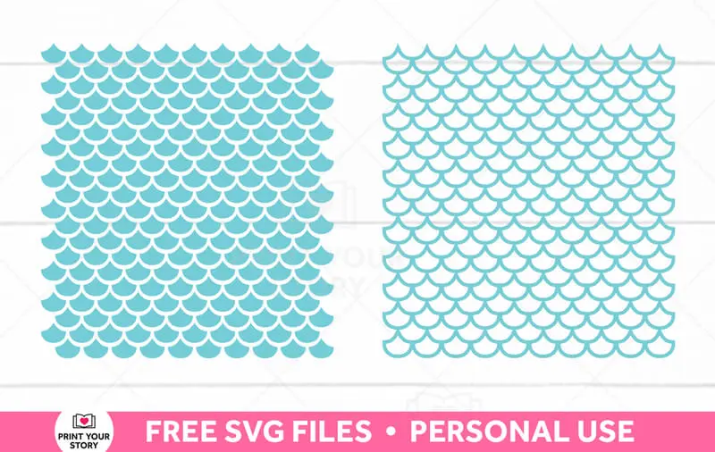 Free Mermaid Scales SVG Files