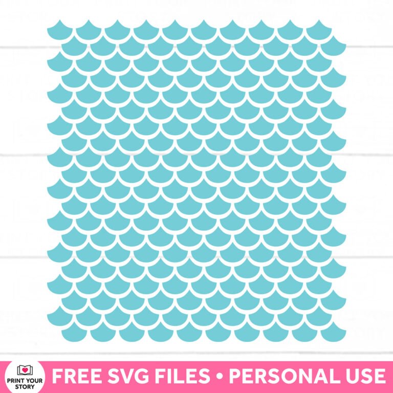 Free Mermaid Scales SVG files