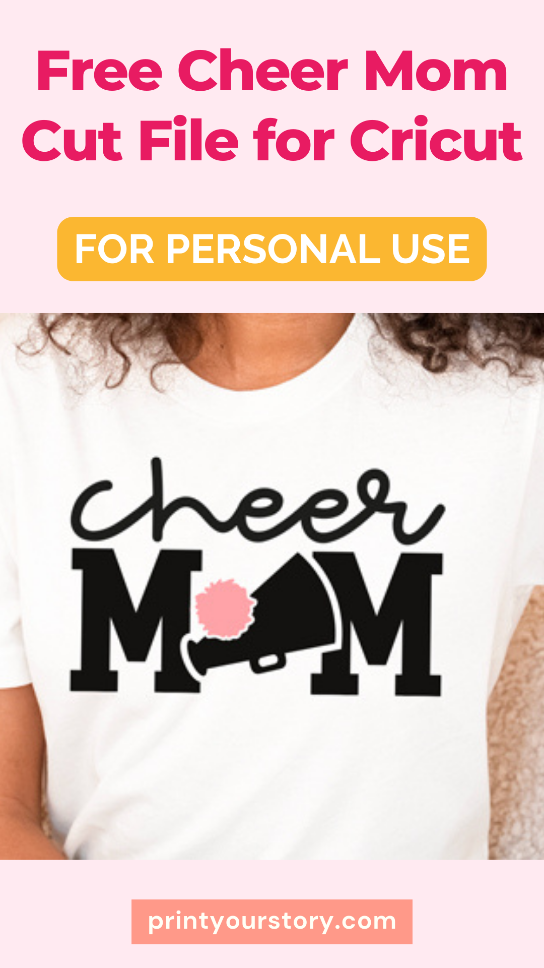 Free Cheer Mom SVG file - Personal Use