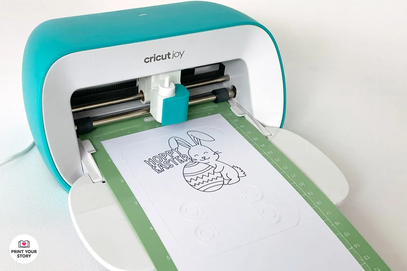 Free Easter Coloring Card SVG with Cricut Joy