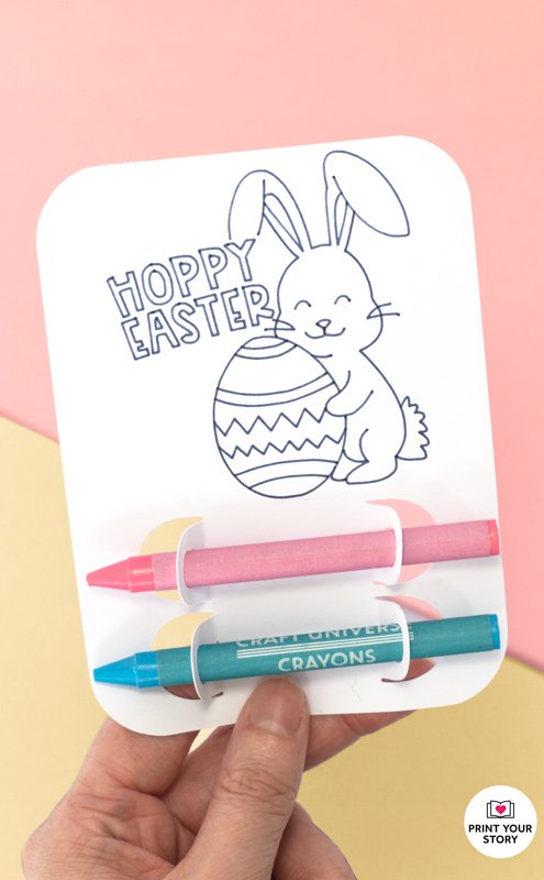Instructions: Easter Bunny Card with Crayons