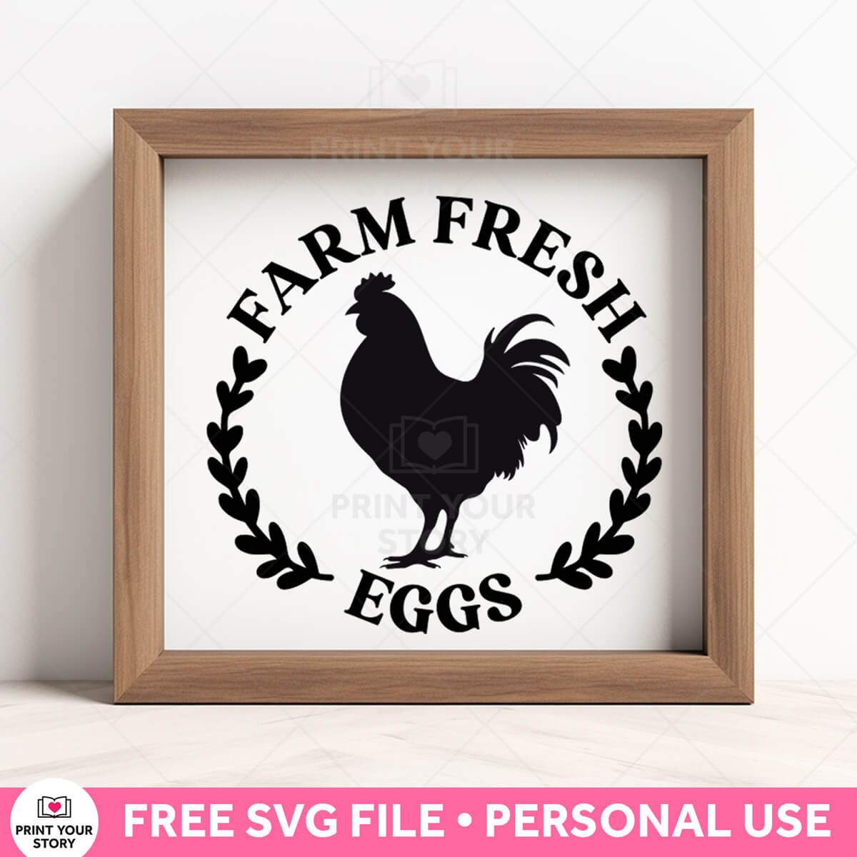 Free Chicken SVG file for Cricut – Personal Use