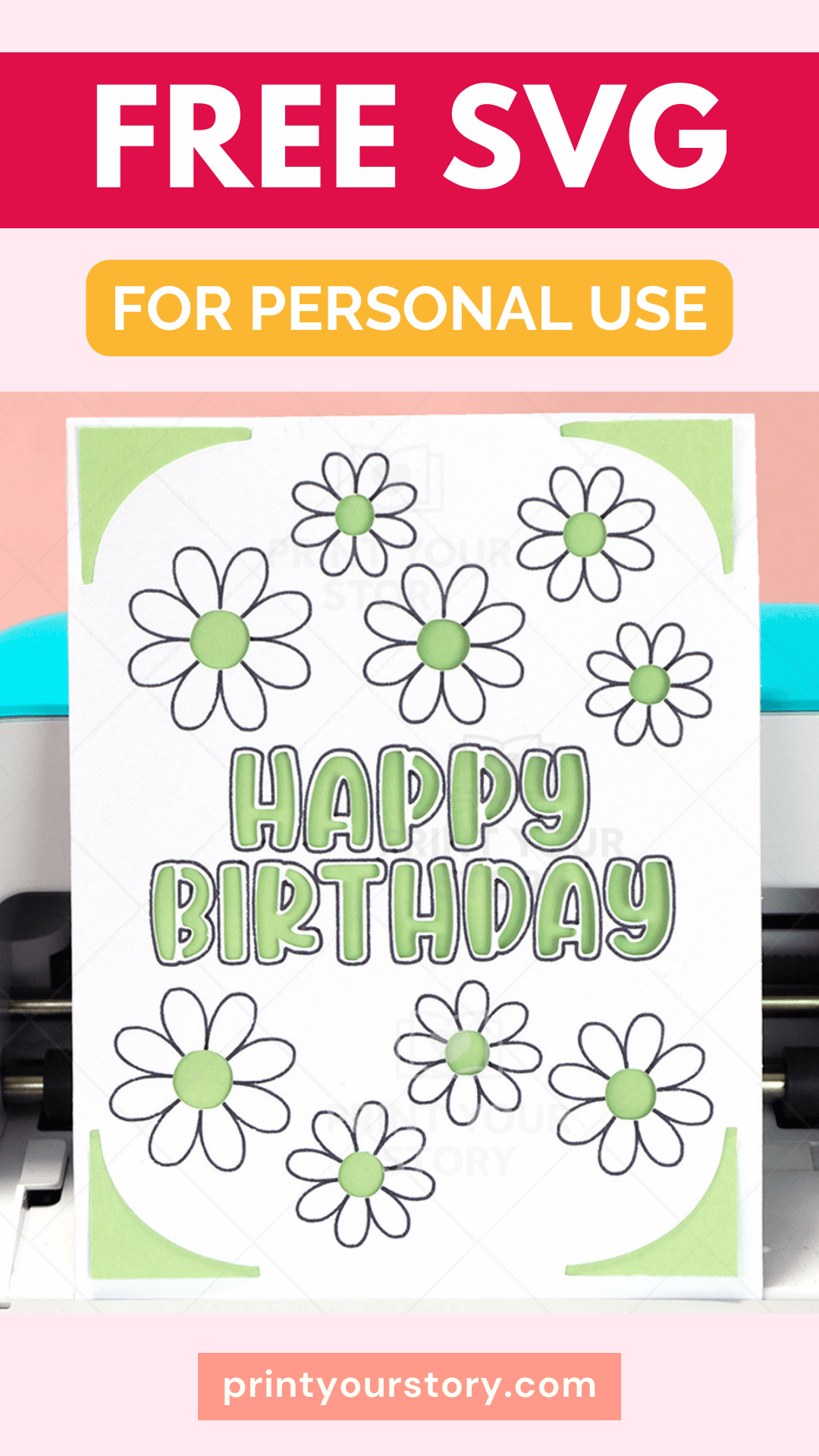 Free Cricut Birthday Card SVG Template