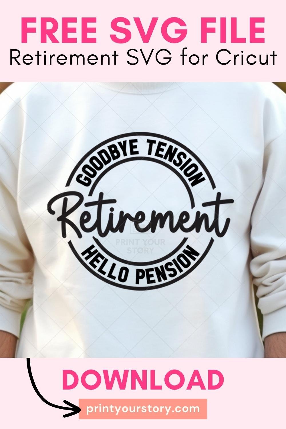 Free Funny Retirement SVG - Personal Use