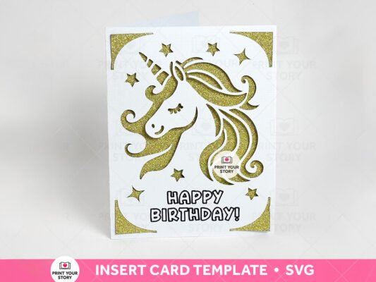 Unicorn Card for Cricut