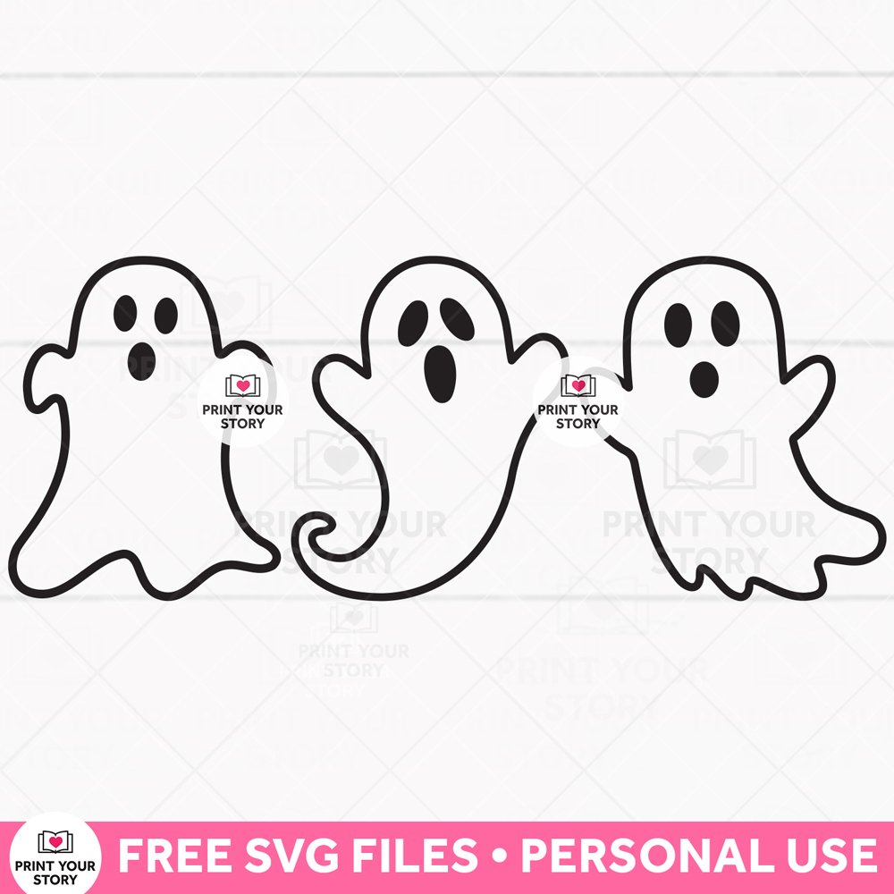 Free Spooky Ghost SVG Files – Perfect for Halloween Crafts!