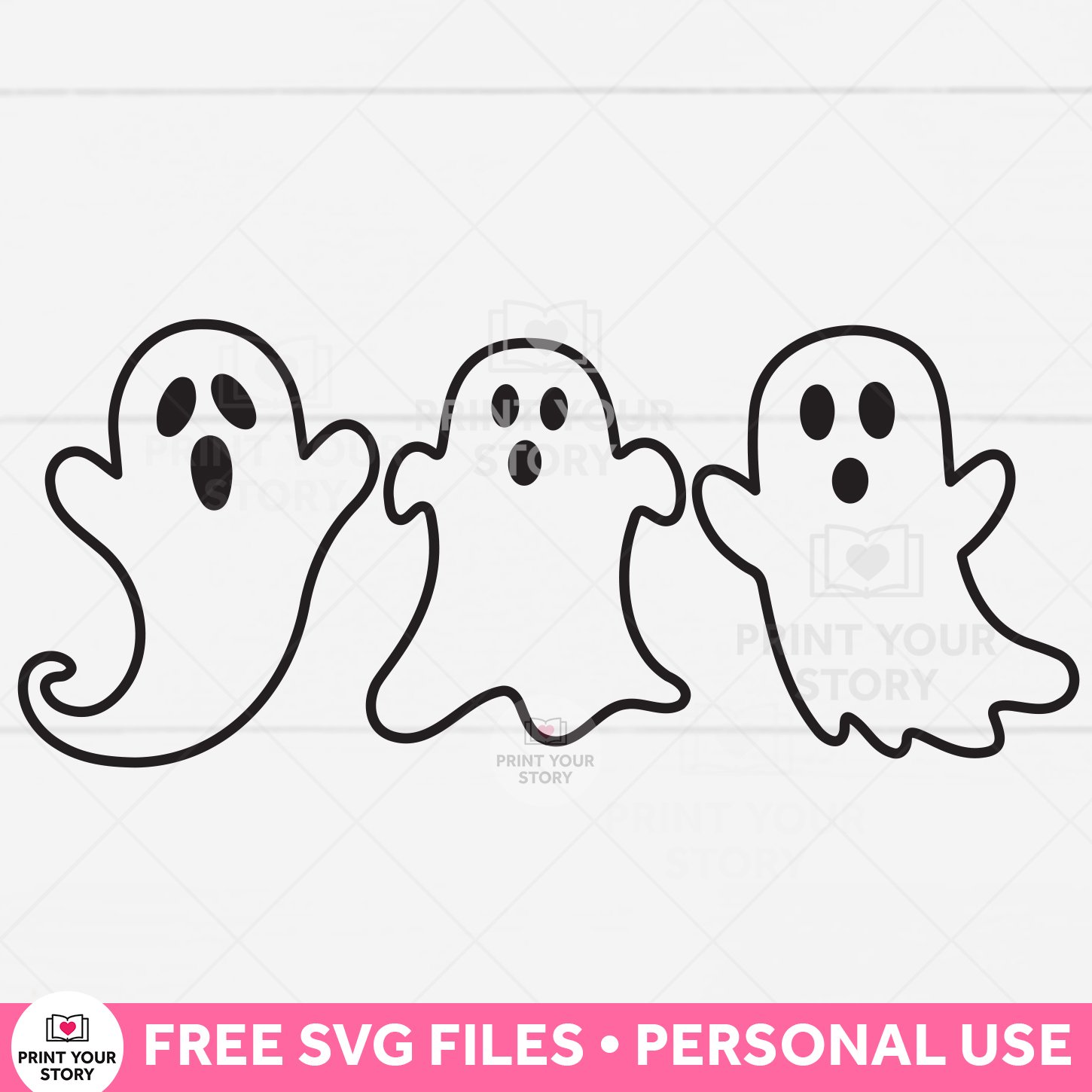 Free Spooky Ghost SVG Files – Perfect for Halloween Crafts!