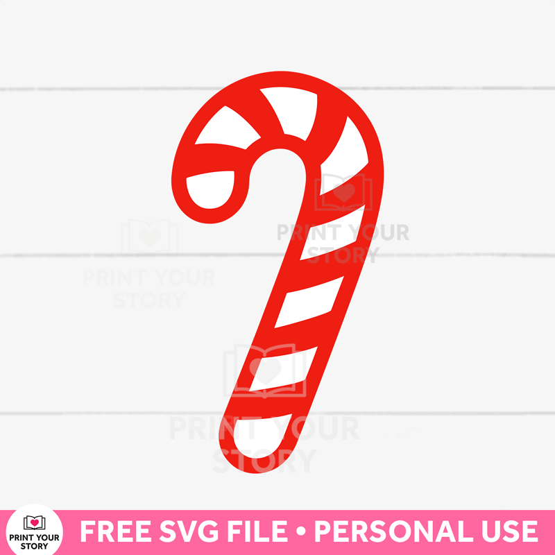 Free Candy Cane SVG file (personal use)