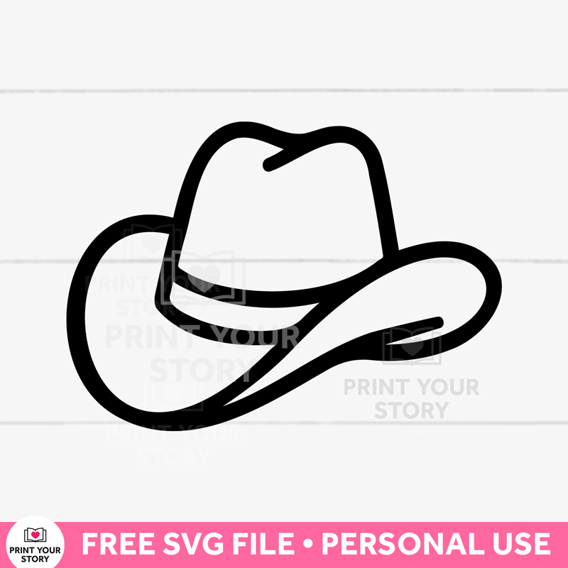 Free Cowboy Hat SVG file (personal use)