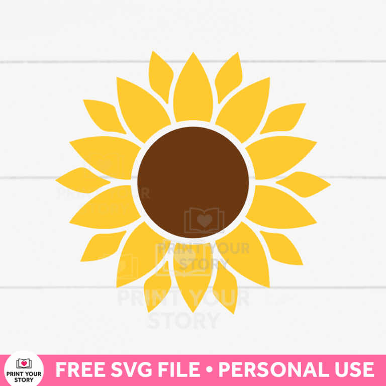 Free Sunflower SVG file (personal use)