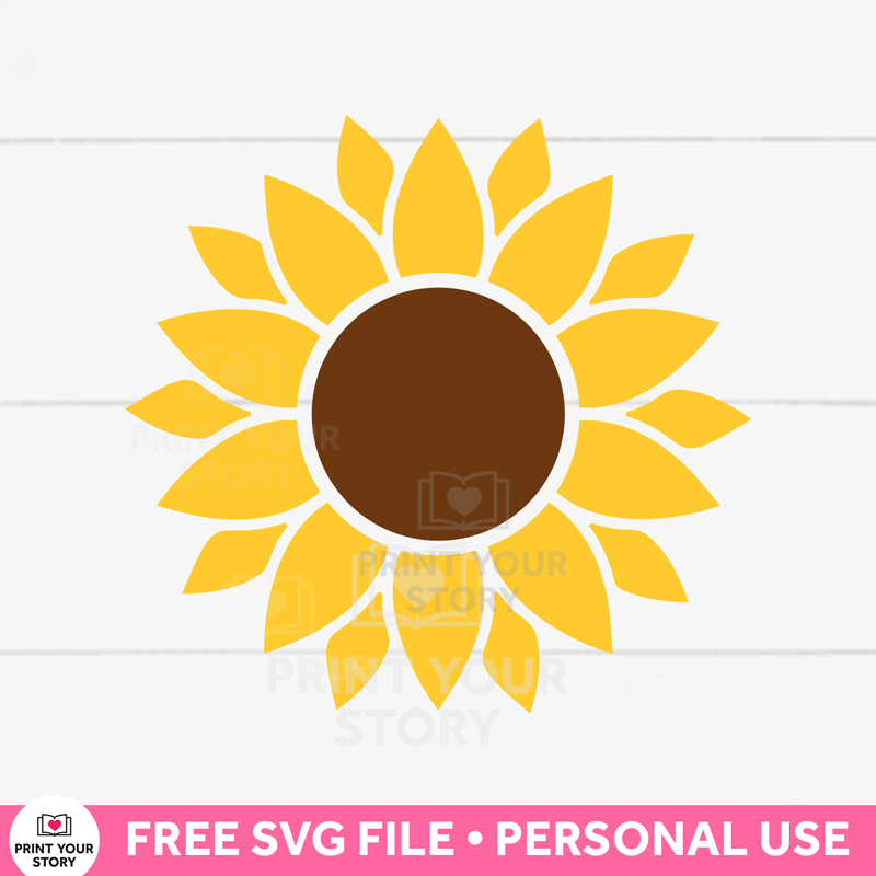 Free Sunflower SVG file (personal use)