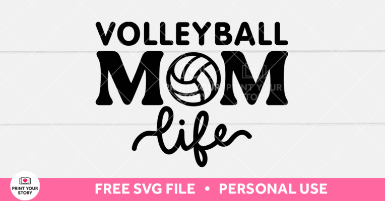 Free Volleyball Mom SVG file