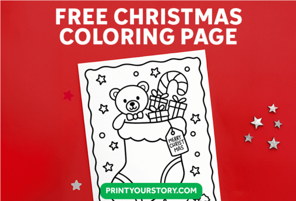 Free Christmas Stocking Coloring Page