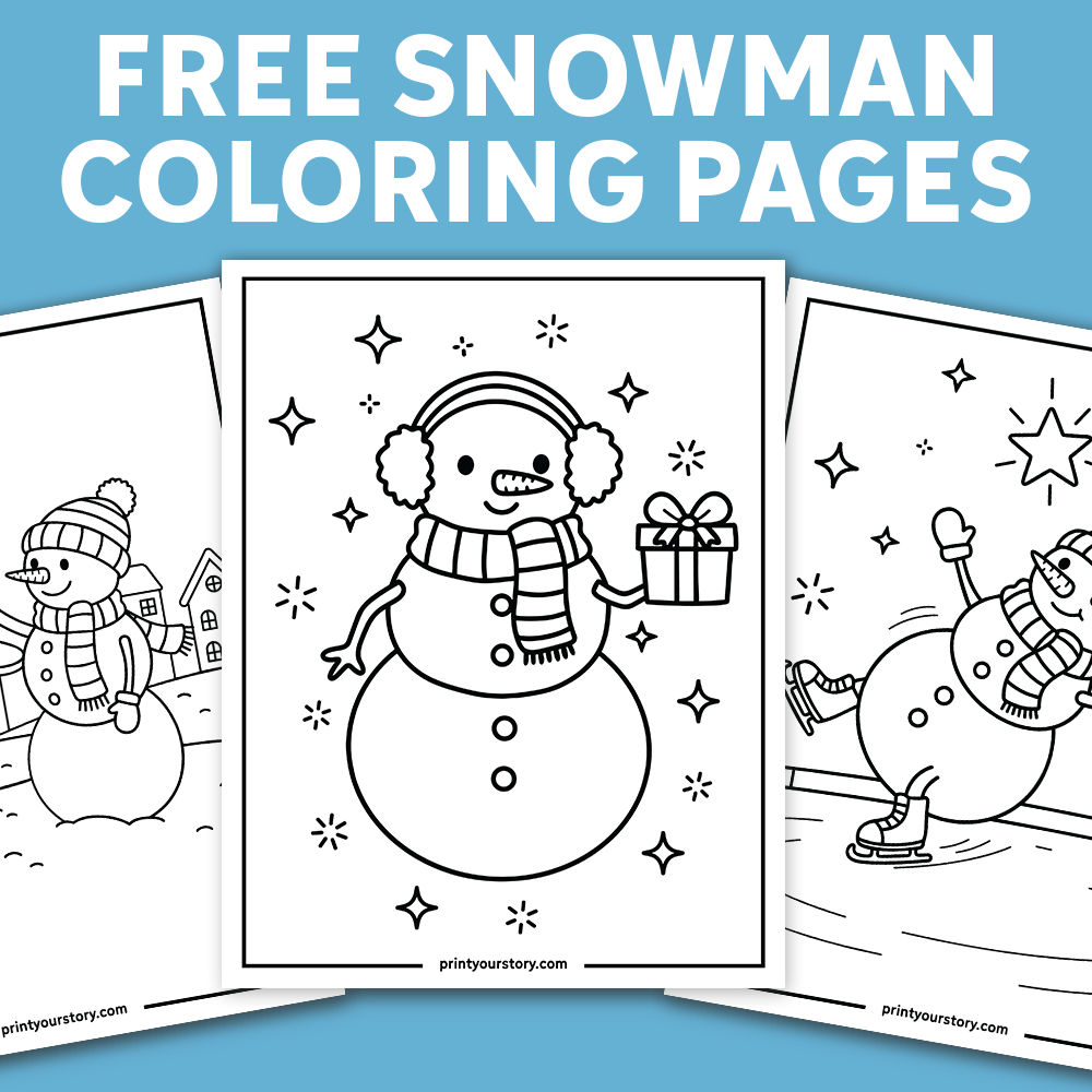 Free Snowman Coloring Pages for Kids