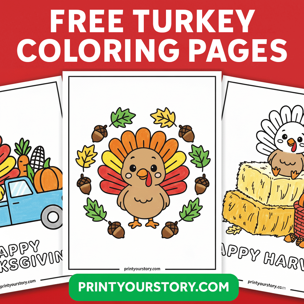 Free Thanksgiving Turkey Coloring Pages