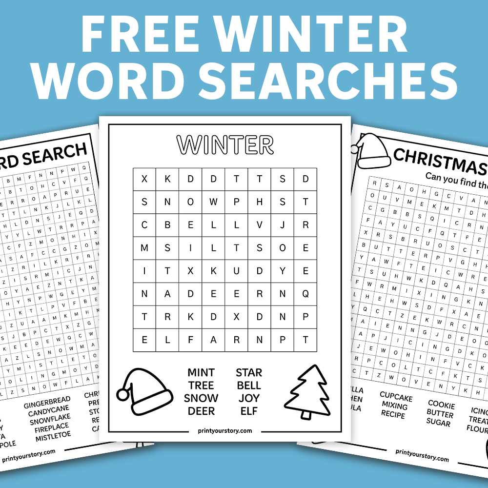 Free Christmas Word Searches for Kids (Easy, Medium & Hard!)