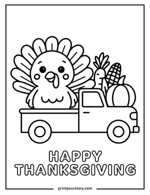 Free Thanksgiving Turkey Coloring Pages