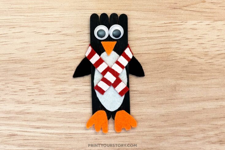 Penguin Popsicle Stick Craft (for Kids!)