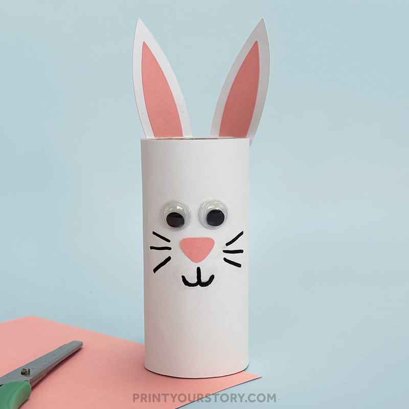 Toilet Paper Roll Bunny Craft Creation