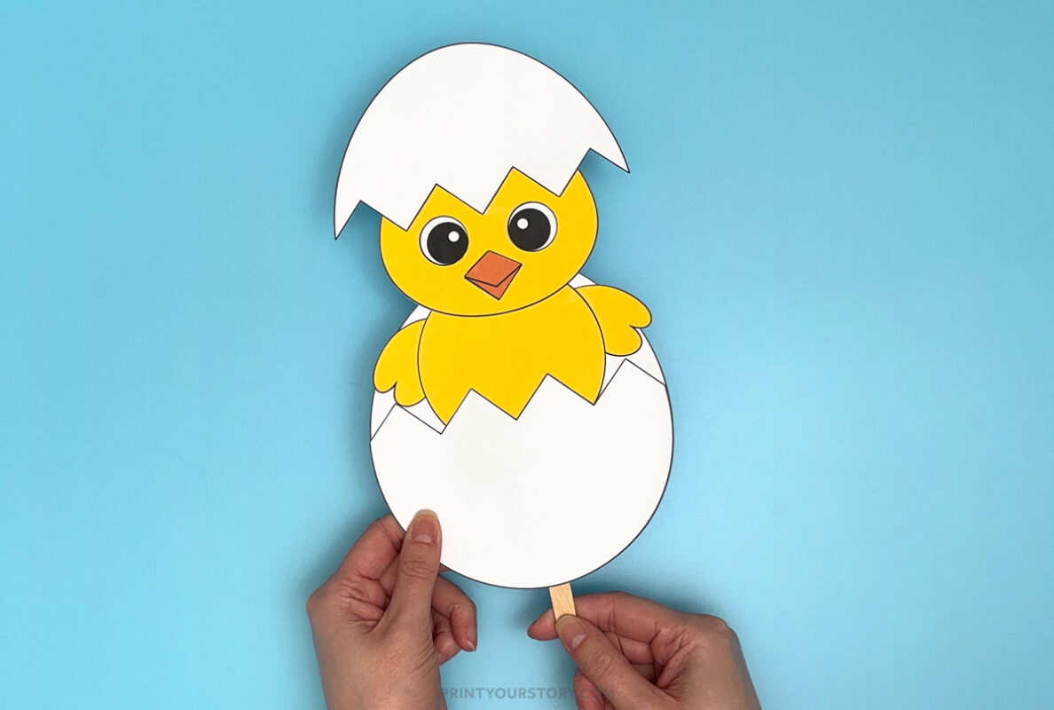 Hatching Chick in Egg Craft - Printable Easter Activity for Kids ...