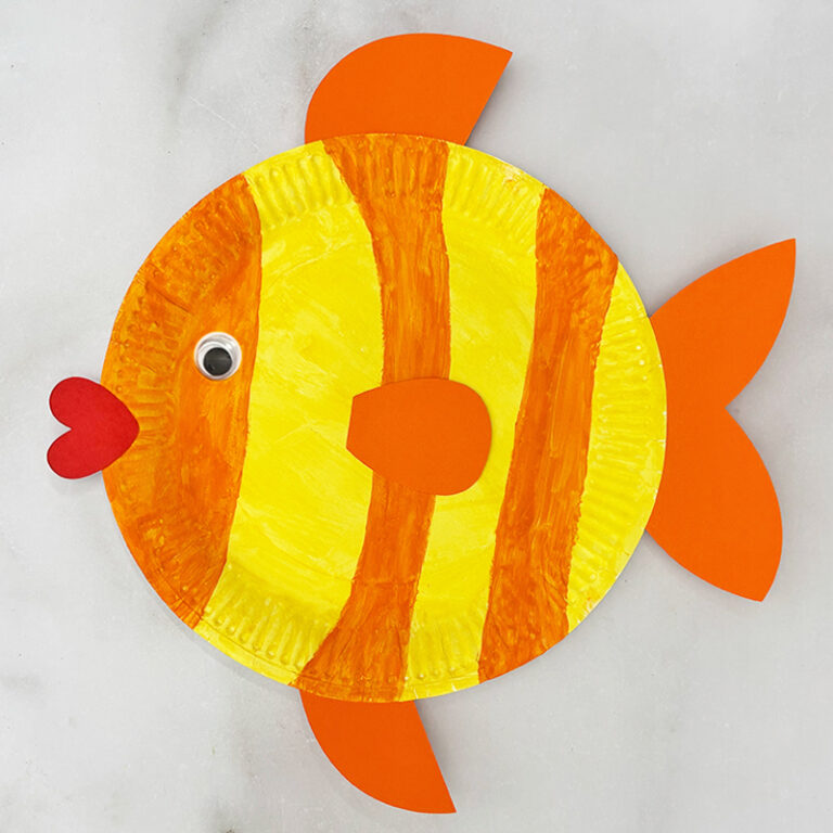 Paper Plate Fish Craft for Kids