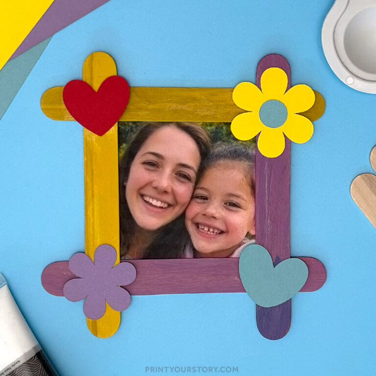 Popsicle Stick Mother’s Day Photo Frame Craft