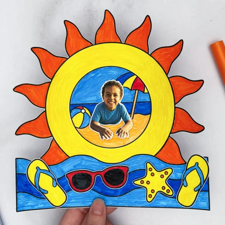 Summer Photo Craft for Kids – A Beachy Keepsake to Make & Save