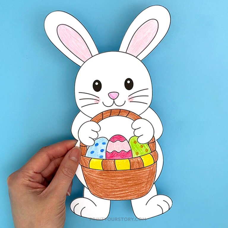 Build an Easter Bunny Printable Craft Template