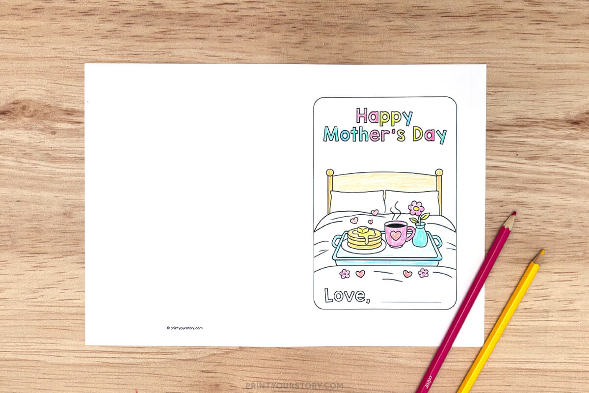 Free Printable Mother’s Day Cards to Color – Print Your Story