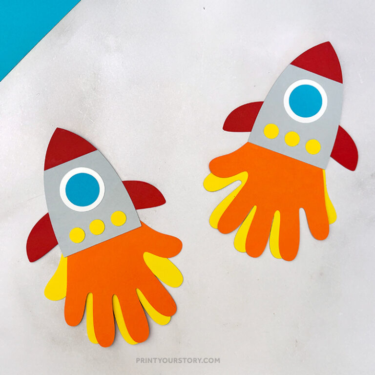 Rocket Handprint Craft – A Fun Space Activity for Kids