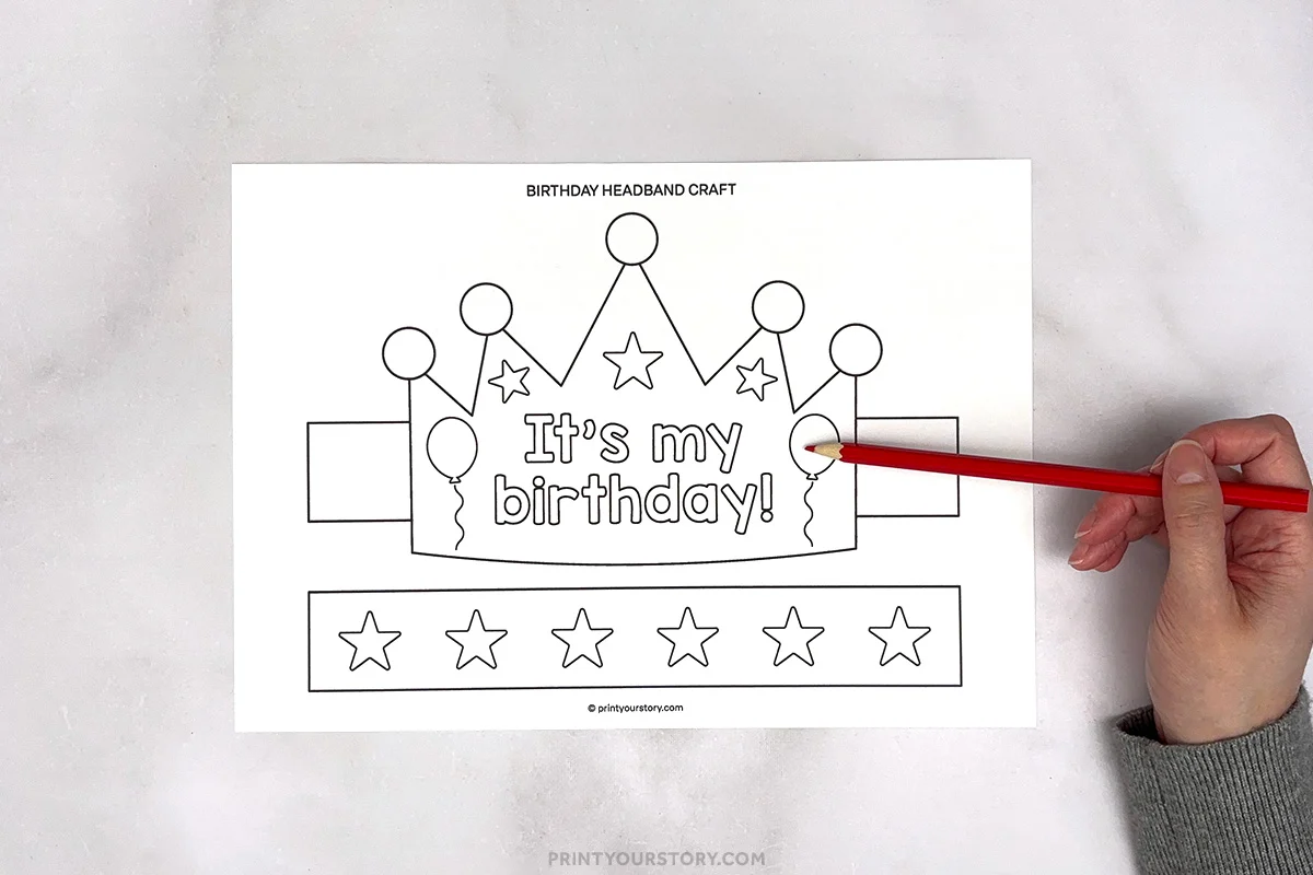 Birthday hat template