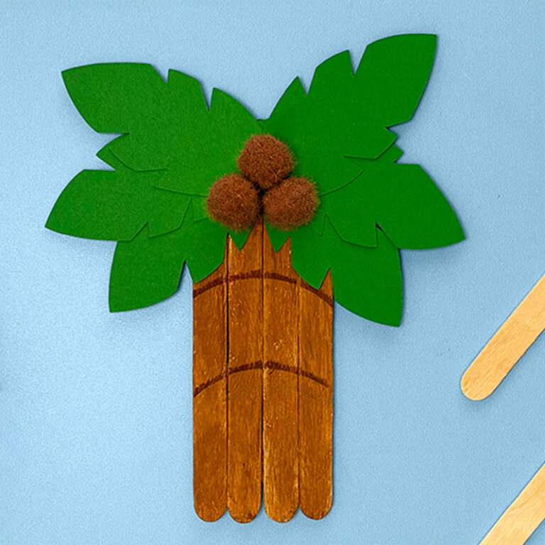 Palm Tree Popsicle Stick Craft