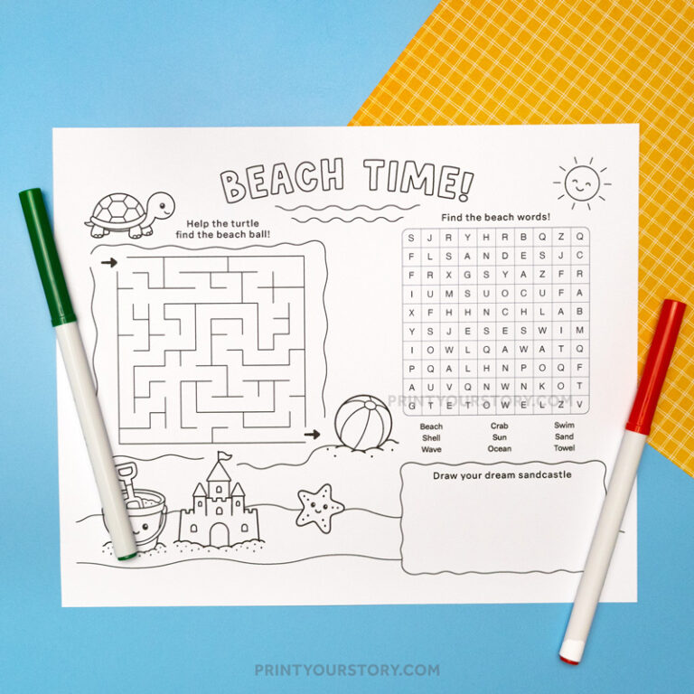 Free Printable Summer Activity Sheet
