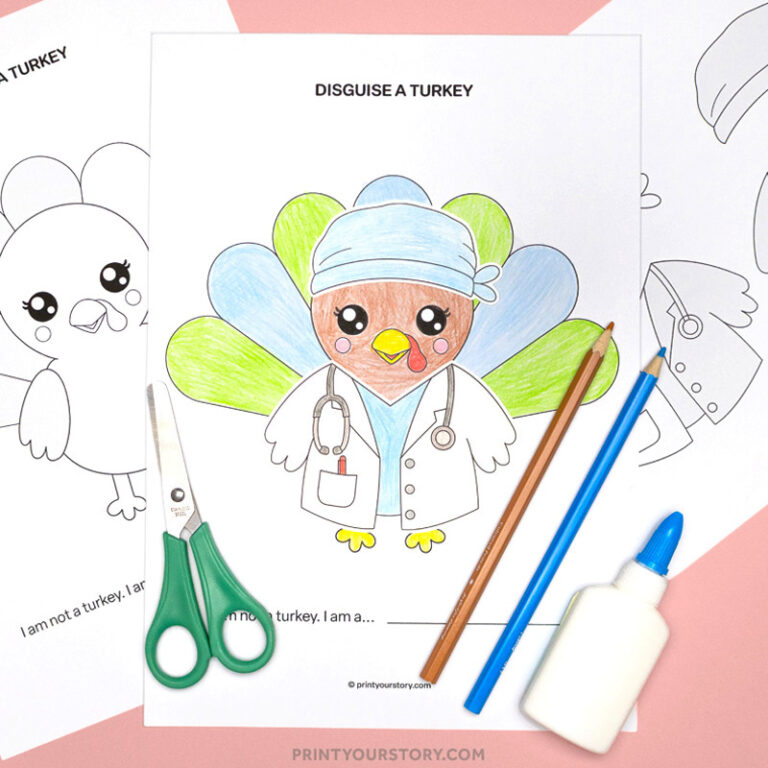 Disguise a Turkey Doctor Template (Free Printable PDF)