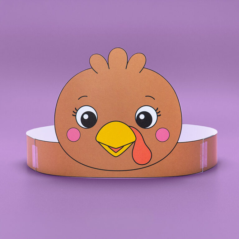 Turkey Headband Craft for Kids (Free Printable)