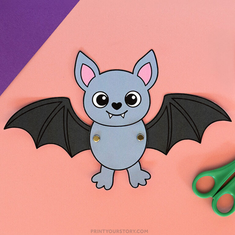 Flapping Build a Bat Craft for Halloween Fun