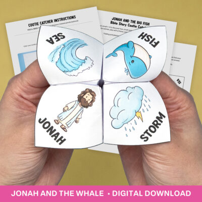 Jonah and the Whale Cootie Catcher Printable Craft