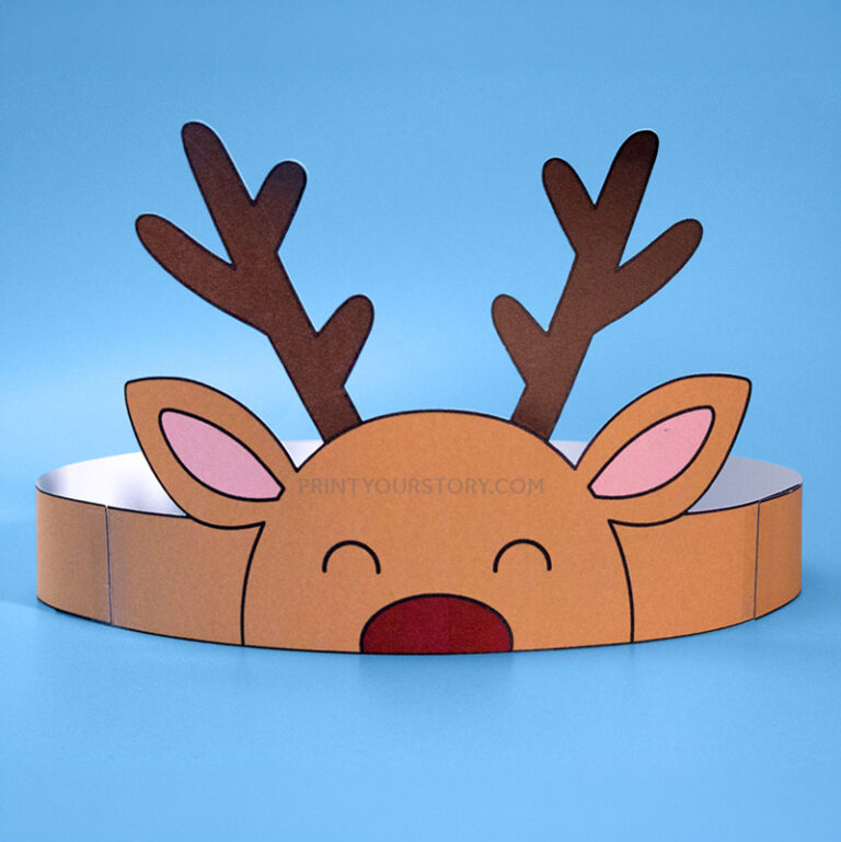 Free Printable Reindeer Headband Craft